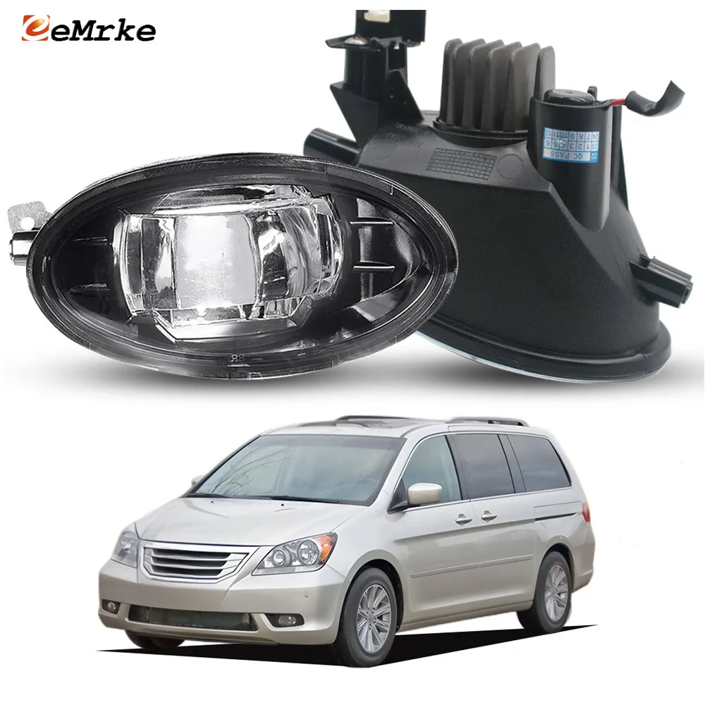 

Upgrade LED Fog Lights for Honda Odyssey RL USA Type 2008 2009 2010 Car PTF DRL with Clear Big Lens Daytime Running Light