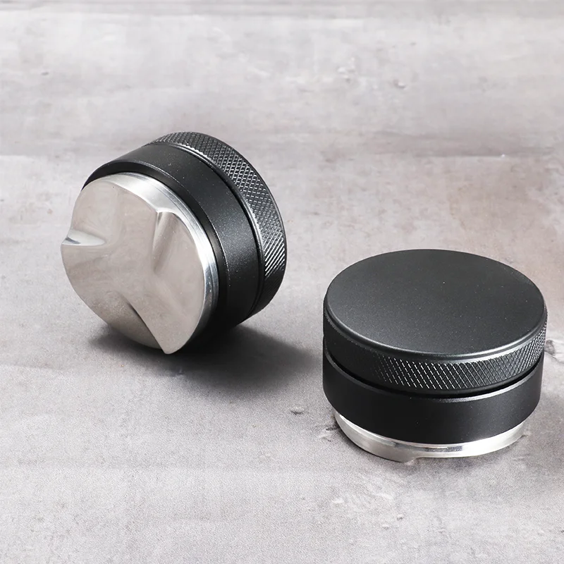 Macaron Coffee Tamper, distribuidor de palma ajustable, herramienta de distribución de Espresso, martillo nivelador, accesorio, 3 pendientes en ángulo, 51mm, 53mm, 58mm