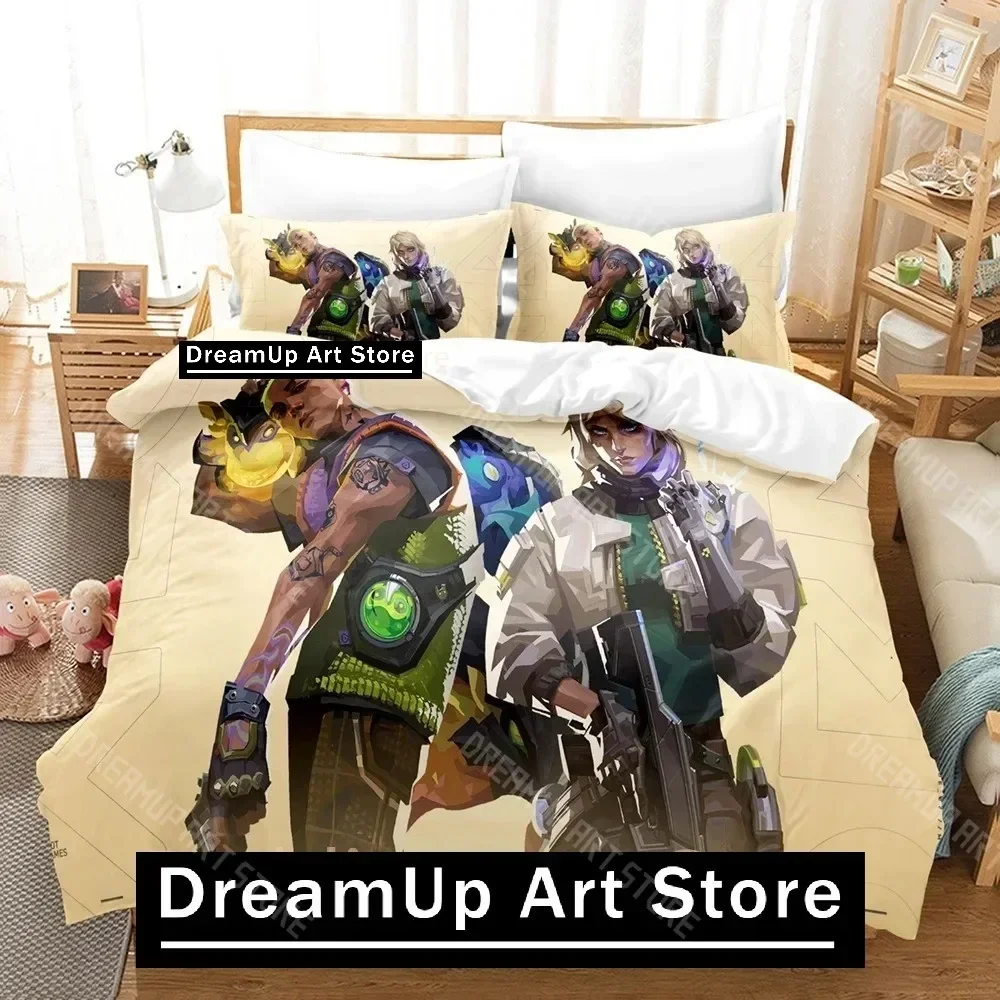 Exquisite 3D Print GEKKO VALORANT Bedding Set Single Twin Full Queen King Size Bed Set Adult Kid Bedroom Duvetcover Sets