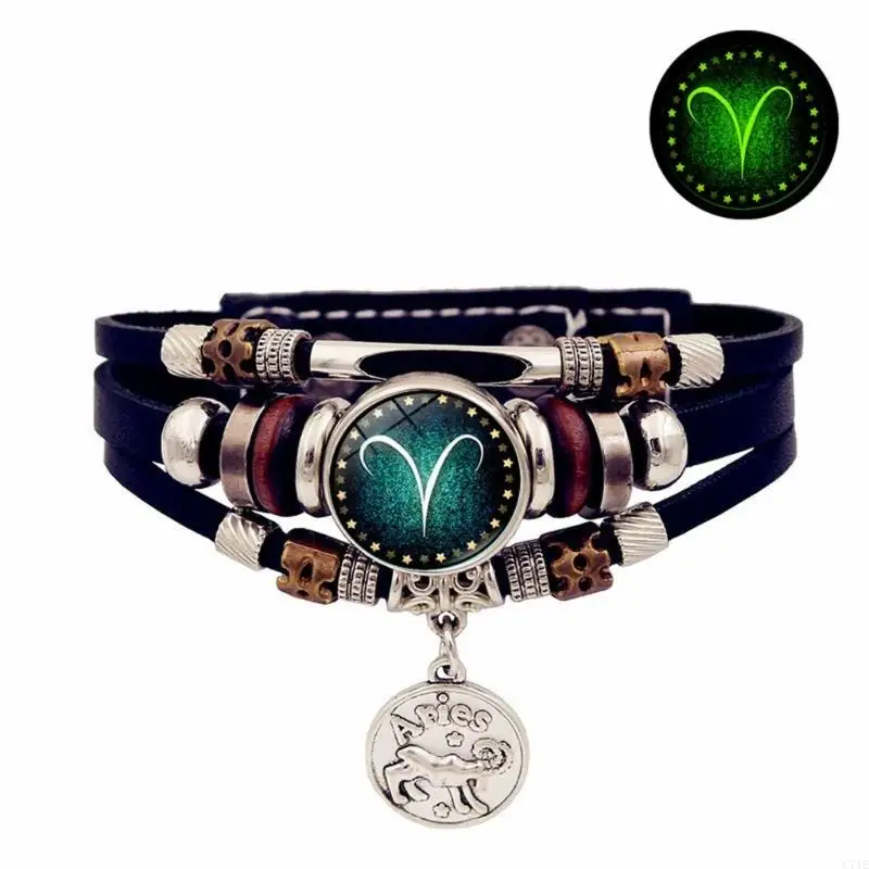  Night Light Bracelet 12 Astrological Signs Synthetic Materials Handchain Jewelry