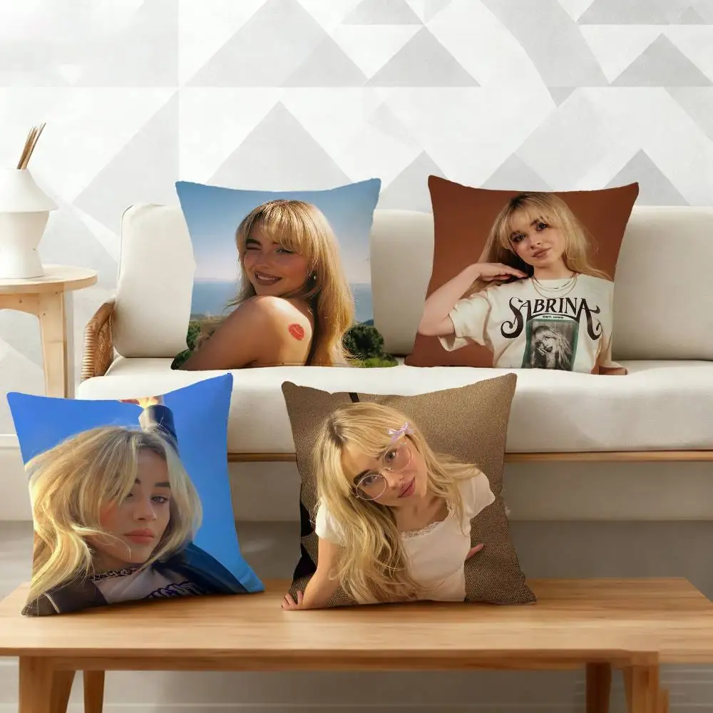 

S-Sabrina Carpenter Pillow Case for Sofa Living Room Home office Decor Protective Cover
