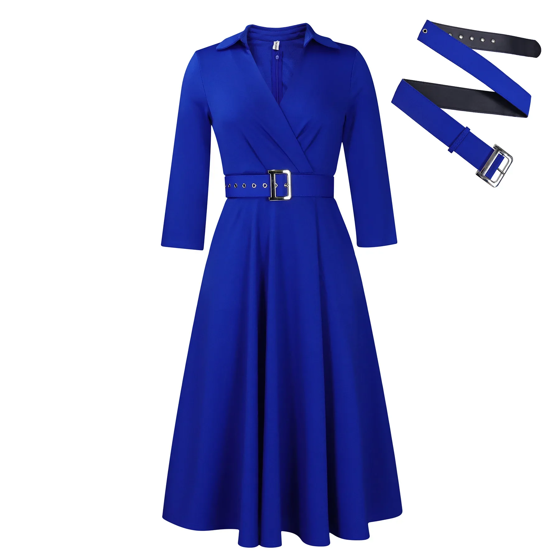 White Dress Women Sexy Dresses Party Round Neck Slim Sheath Pleated High Waist Belt Elegant Bodycon Mid Length Vestidos