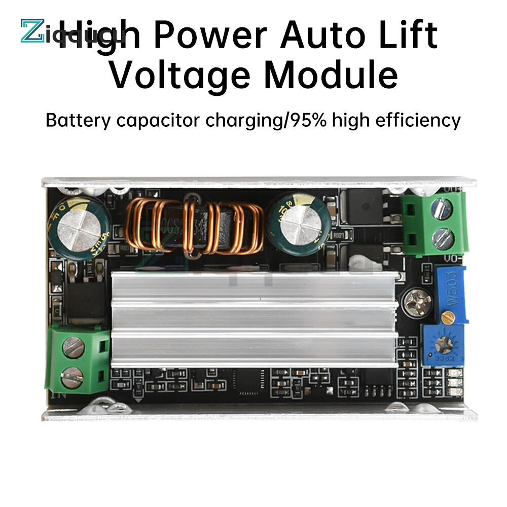 

DC-DC High Power Constant Voltage and Current Synchronous Rectifier Auto Boost Power Module Lithium Iron Battery Charger 8A 120W