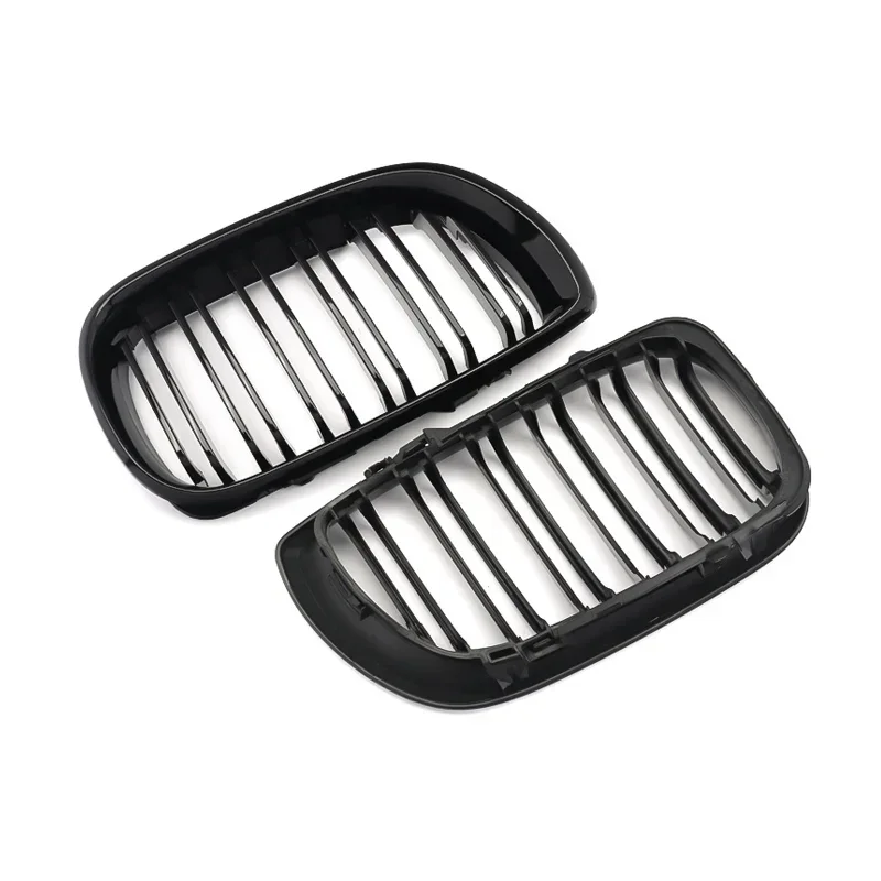 Car ABS Front Bumper Radiator Kidney Grilles Gril For BMW E46 3 Series 2002-2005 Car Styling Gloss Black