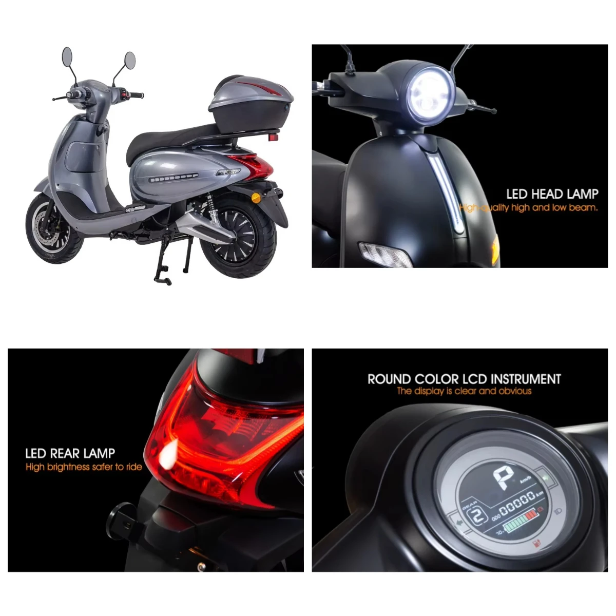 

Krono Wild Goldenlion 90km/h 5000W Long Range Best Quality EEC Electric Motorcycle