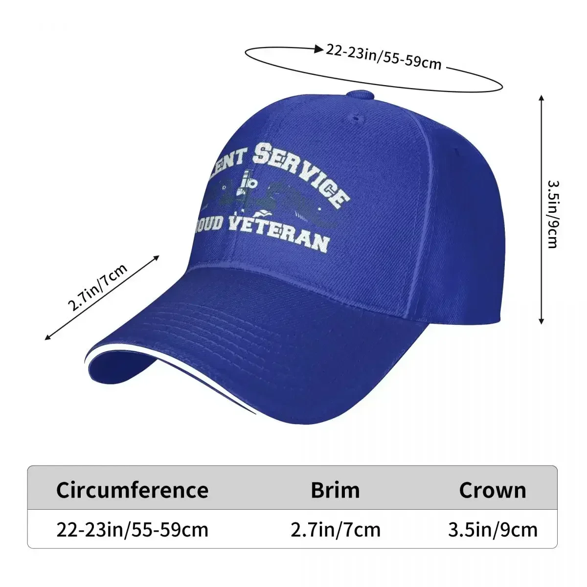 Silent Service - Proud Veteran Baseball Caps Fashion Men Women Hats Outdoor Adjustable Cap Hip Hop Baseball Hat Polychromatic