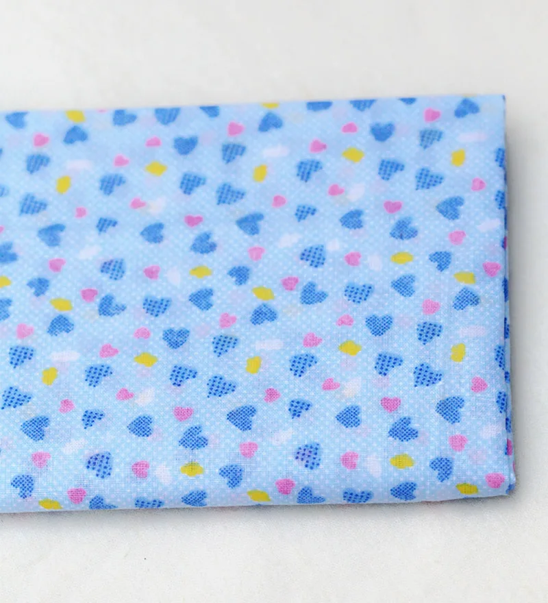 SMTA 25*25CM/50X50CM Material Fabric Cotton The Cloth Tissu Au Metre Sewing Accessories Tela Knit Fabric Cloth Blue D30