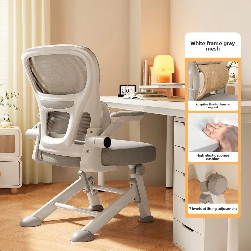 Ergonomic Study Chair for Teens - Adjustable Student Desk Chair, Lumbar Support Computer Chair, Home Office Learning Seat