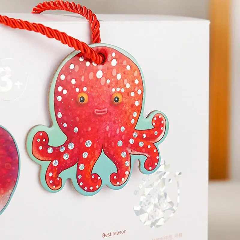 Cartoon Puzzles For Kids Glitter Octopus Floor Puzzle Novelty Sensory Toys Children Development Toys For Fine Motor Skills