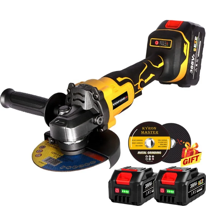 125Mm Brushless Angle Grinder Gear Variable Cutting Grinding Polishing Power Tools