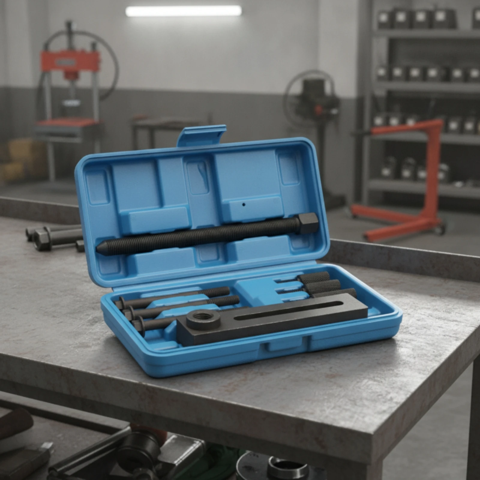 Engine Case Separator Tool with Forcing Screw Portable Crankcase Splitter with Mounting Bolts for Garage Maintenance