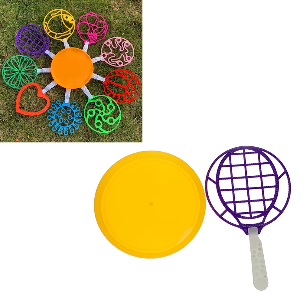 

Children Outdoor Blowing Bubble Blower Jumbo Giant Bubble Set Creative Large Bubble Ring Toys Bubble Maker Toys Bubble Wand (T