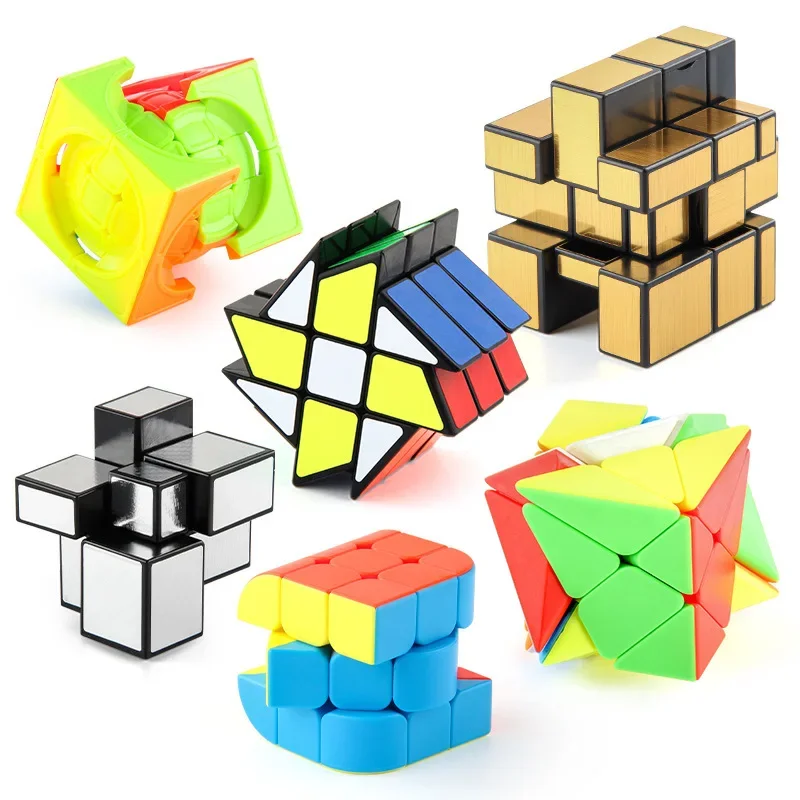 Cube magique de vitesse torsadé coloré pour enfants, cube de développement de l'intelligence professionnelle, jouet de puzzle