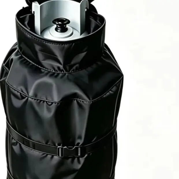 600D Propane Tank Cover For 100 Lb Cylinders 15.7x48.5 Inch Weatherproof UV=Resistant=Protection With Adjustable Straps