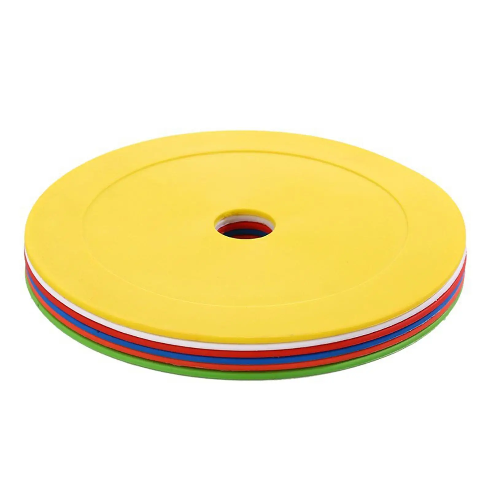

TPR Material Flat Cones Spot Markers Colorful Ball Markers for Football Soccer Basketball Teams