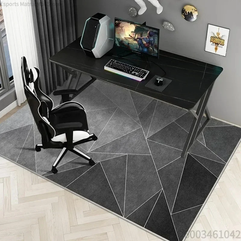 Simple E-Sports Chair Carpets Floor Mat Study Desk Computer Swivel Chair Carpet Bedroom Soiled Foot
