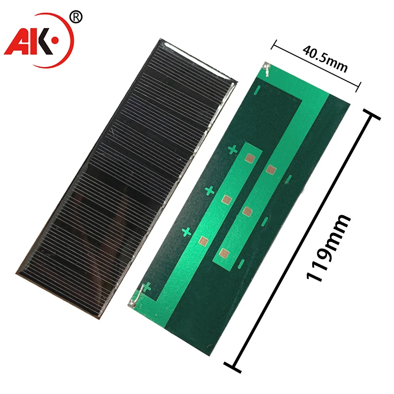 AK 5PCS 119*40.5mm4.5v 150ma ElectricPortable solar Pannels Set Plate ChargerKit complete Battery Generator PowerBank System