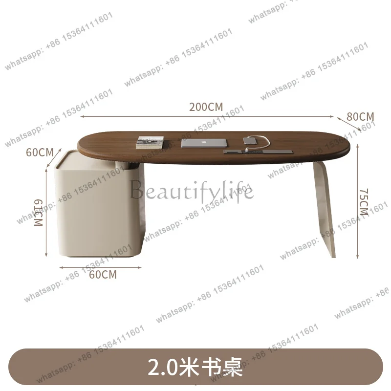 Wooden Office Computer Desks Storage Modern Writing Study Table Computer Desk Reading Drawers