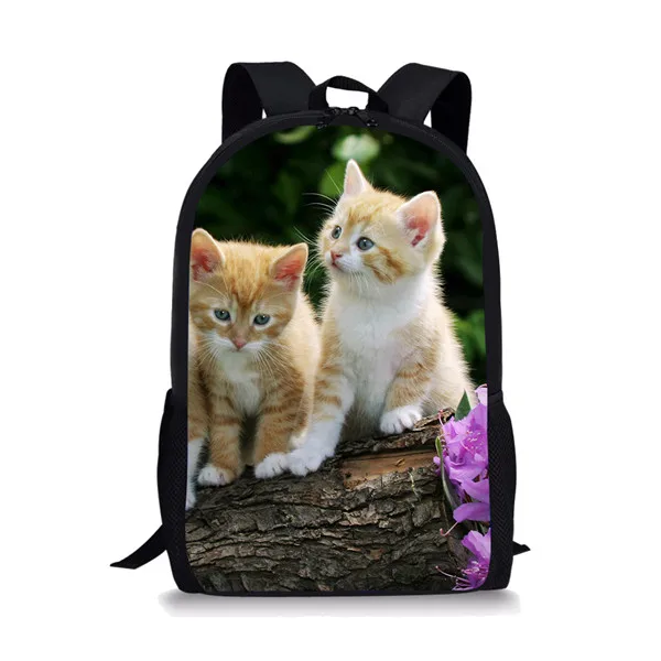 Mochila de gato para adolescentes meninos, mochila fofa para meninas, pacote de bagagem de viagem, bolsa de ombro de compras, mochila multifuncional feminina