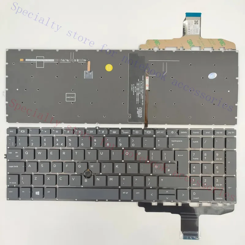 US SP UK layout for HP Elitebook 850 G7/G8 855 G7/G8 750 G7/G8 755 G7/G8 Zbook Firefly 15 G7 G8 HSN-I41C-5 Laptop keyboard
