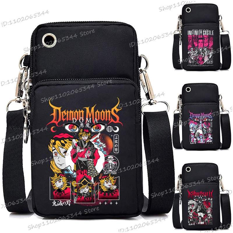 

Demon Slayer Kimetsu No Yaiba Кошельки унисекс Винтажная мини-сумка для телефона для женщин и мужчин Agatsuma Zenitsu Kamado Nezuko Сумка на плечо