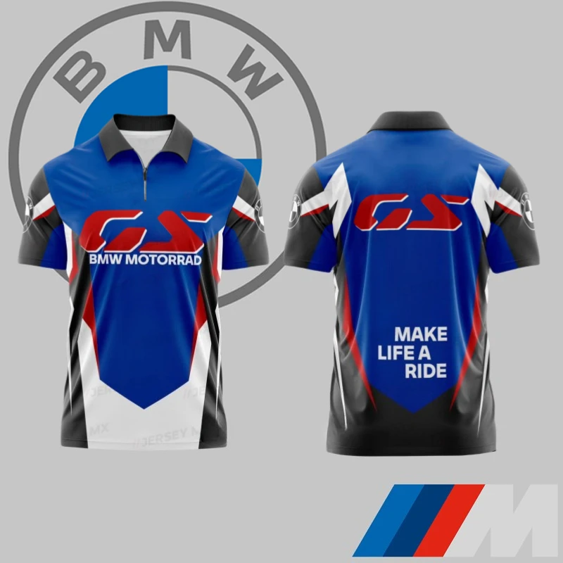 

New 2025 BMW Classic Quick-Drying POLO Shirt Comfortable Casual High Quality Top Top BMW Sports Racing Suit T-Shirt Moto