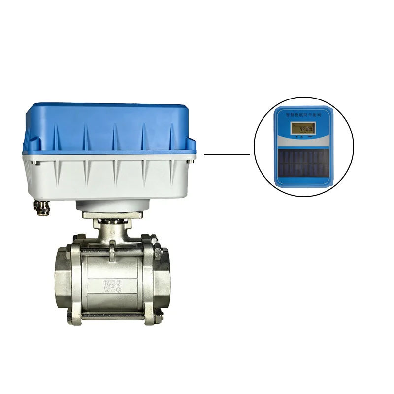 DN25 stainless steel smart small valve temperature control valve NB-IOT  Battery powered solar supplement ball valve