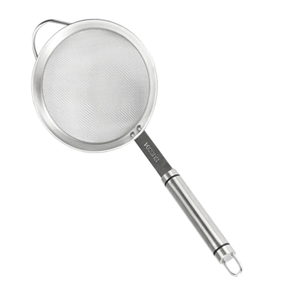 

304 Stainless Steel Kitchen Mesh Filter Spoon Oil Strainer Colander Tool for Home Cooking Kitchen Mesh Colander