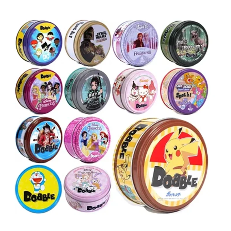 Dobble Animals Card Game With Metal Box Enjoy It For Family Gathering Zoo / Double HP/Classic Red / MLG 2022 High Quality ABC