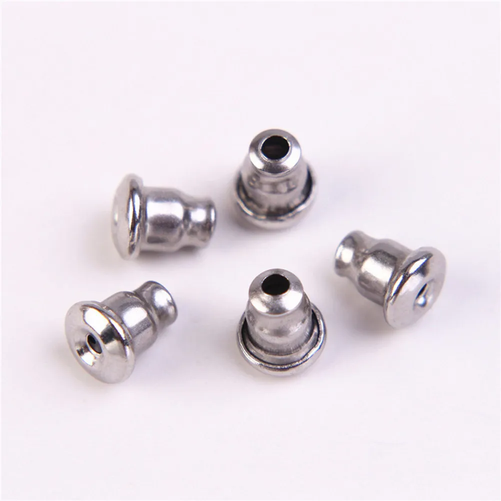 100Pcs Stainless Steel Earrings Parts Jewelry Earrings Accessories Wearproof DIY Parts for Women Girls Handmade Jewelry