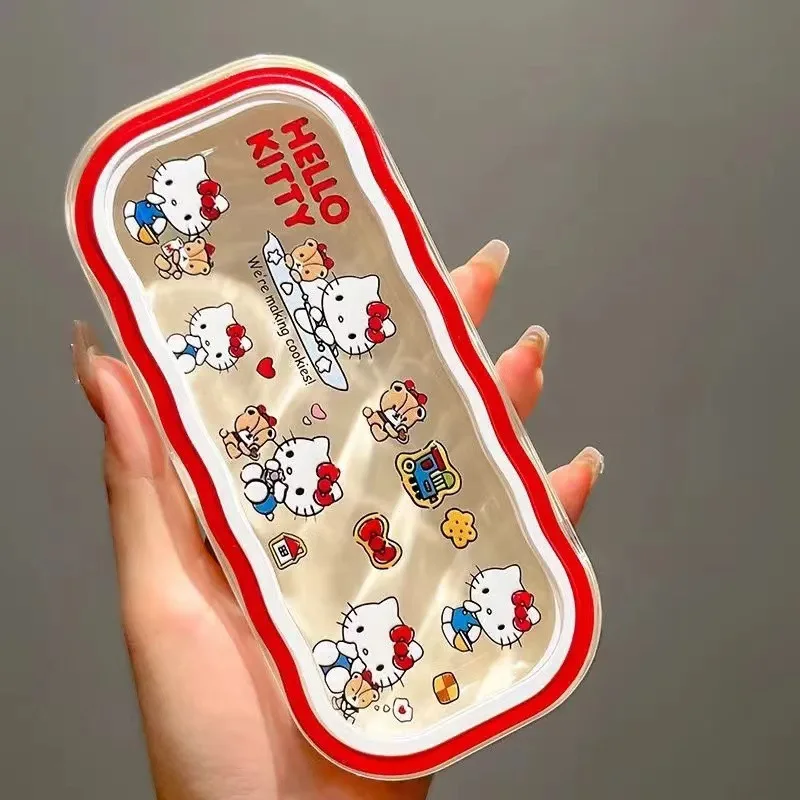 Cartoon pudełko do przechowywania okularów Kawaii Anime HelloKitty Melody śliczne etui ochronne przenośne okulary przeciwsłoneczne prezenty dla