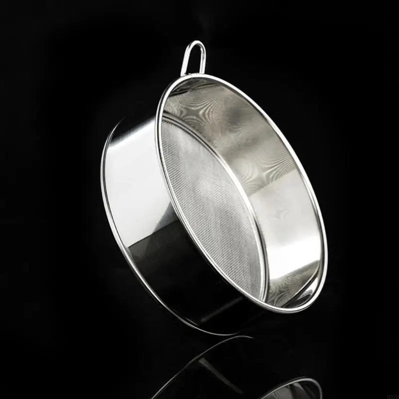 

H37D Fine Mesh Flour Sifter for Professional Kitchen Use Metal Cake Baking Strainer