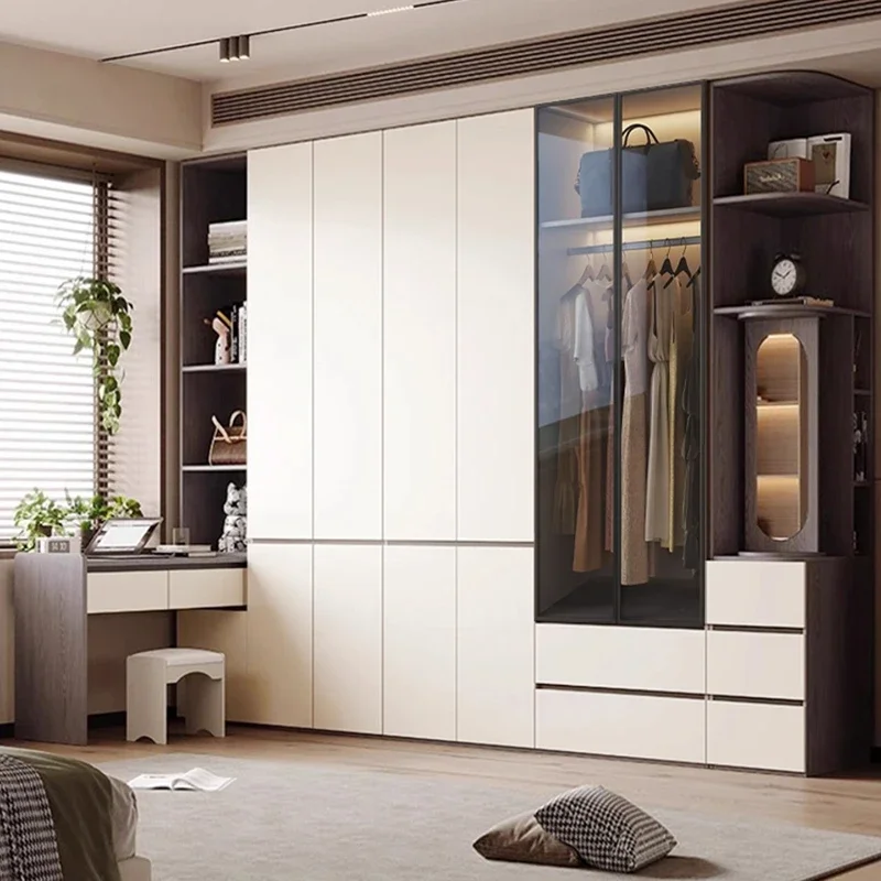 liquidation﻿ Open wardrobes Organizer Modern Luxury wardrobe for clothes dressing room system baby room dresser home furniture