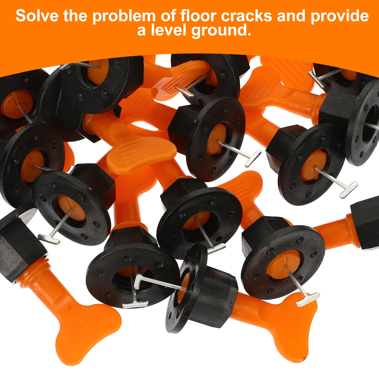 

50Sets Tiles Leveling Tools Reusable Tile Leveling System Ceramic Tile Leveler Locator Kits Tiles Leveler Tool