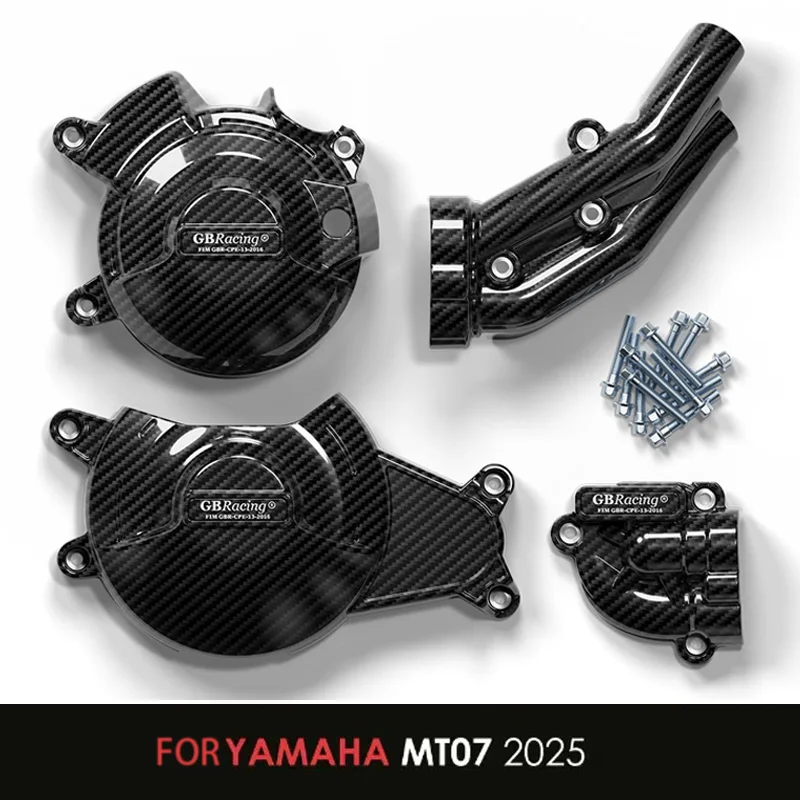 

2025 - MT-07, MT-07 AMT 2025-Ténéré 700, 700 Rally 2025 engine clutch Cover GBRacing For YAMAHA MT-07 Secondary Engine Cover SET