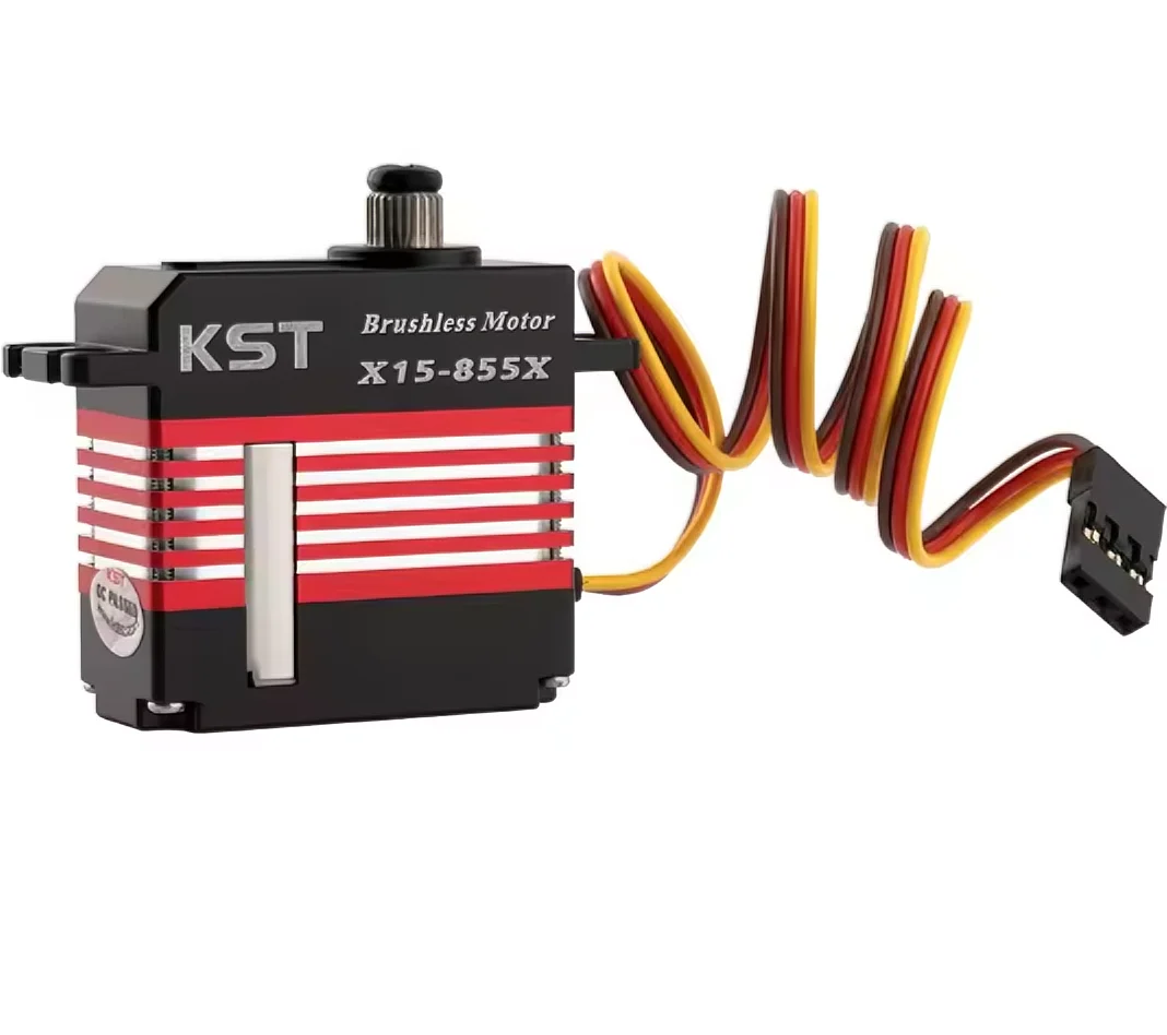 KST X15-855X Mini Digital Metal Gear Brushless Tail Servo for RC Helicopters 15Kgf.cm High Voltage 0.05sec Response Time