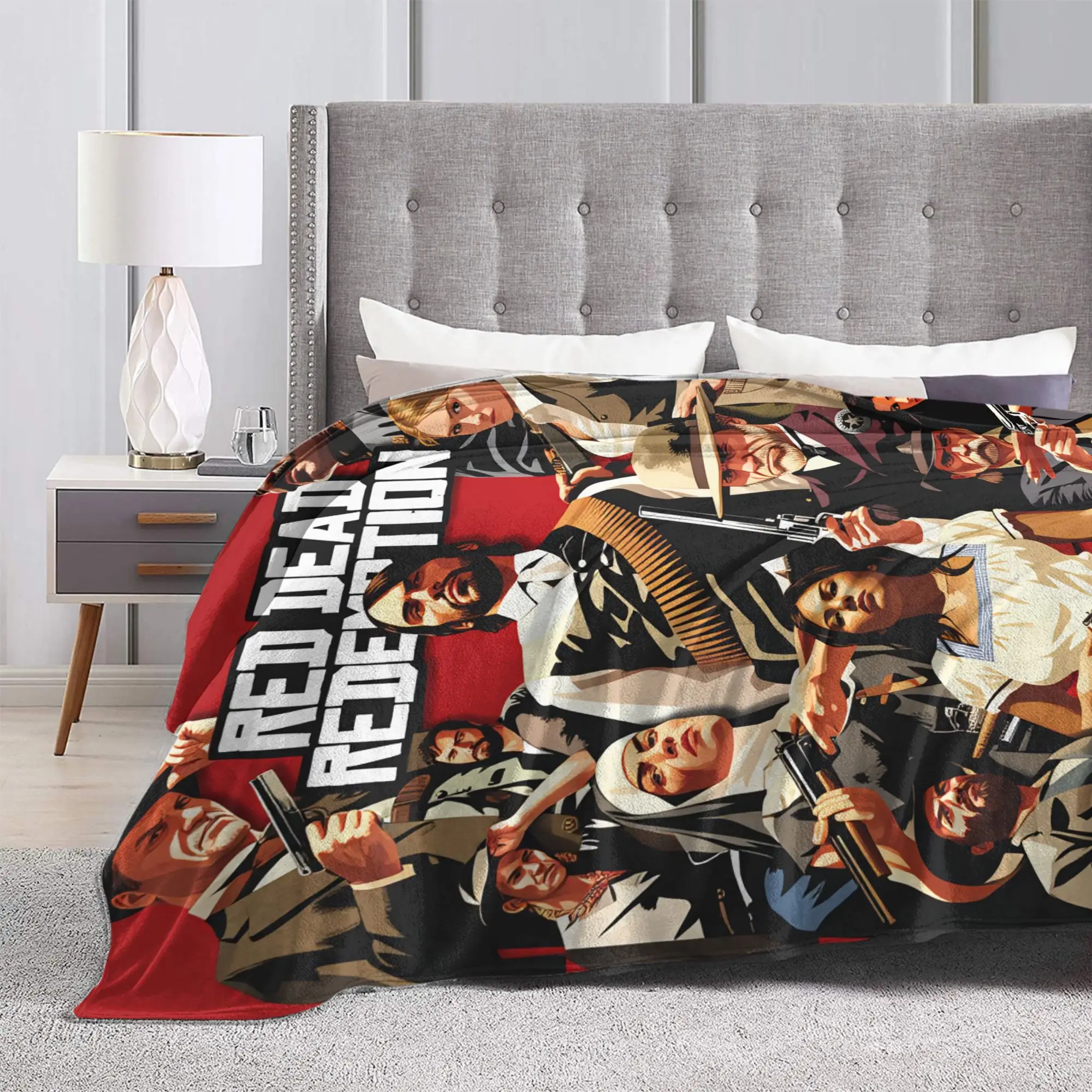 مورغان هارتس ويست كاوبوي البطانيات لينة الدافئة الجمالية أفخم رمي بطانية للأطفال الكبار الأريكة السرير الفانيلا المفرش غطاء السرير #3