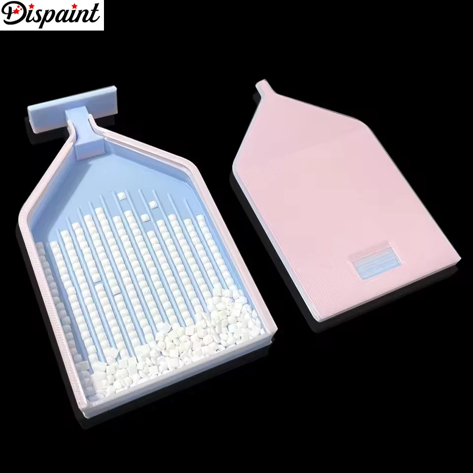 

Новый цветной лоток для алмазной живописи Dispaint, сдвижная крышка, аксессуары для алмазной вышивки 5D, инструменты для хранения, небольшой лоток для хранения