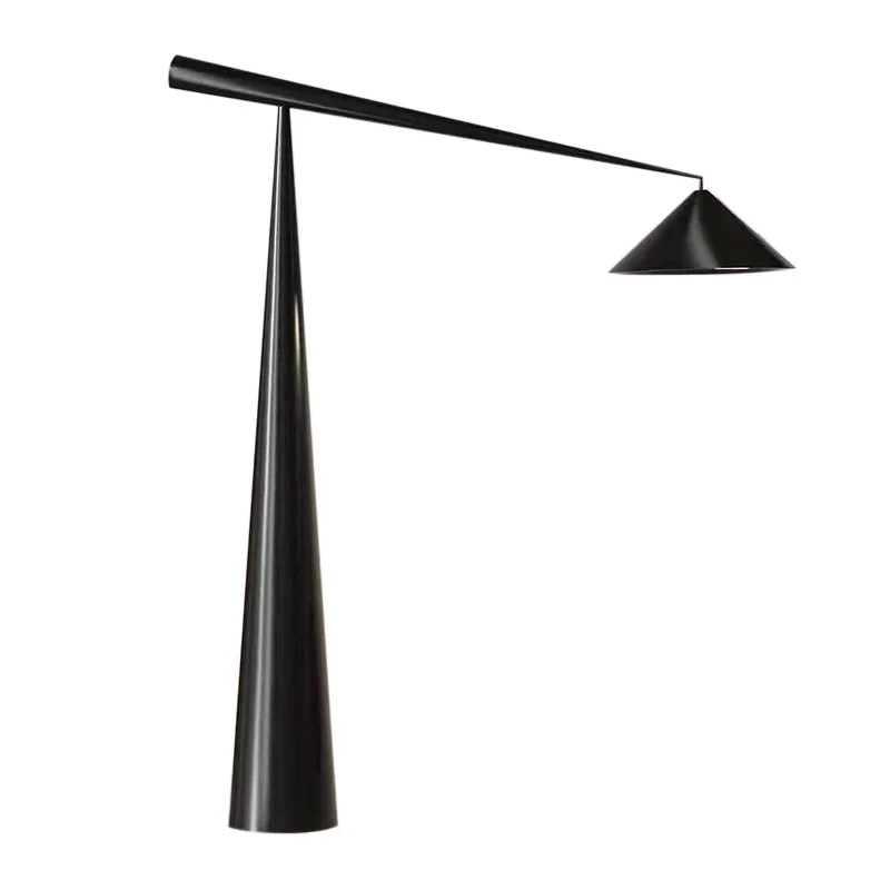 

Nordic simple light luxury floor study designer creative fishing vertical minimalist art