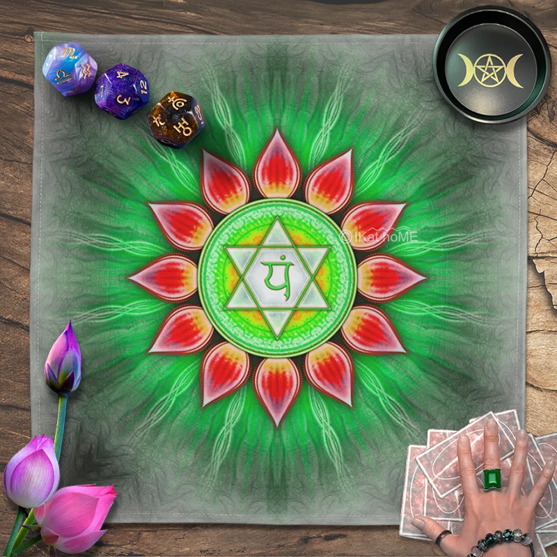 Seven Chakra Wall Hanging Mandala Tapestry Yoga Meditation Spiritual Altar Cloth Tarot Card Tablecloth Astrology Room Decor