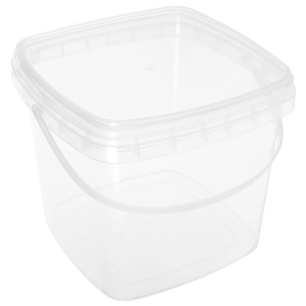 Freezer Food Container Bucket Containers with Lids Portable Water Household Tub