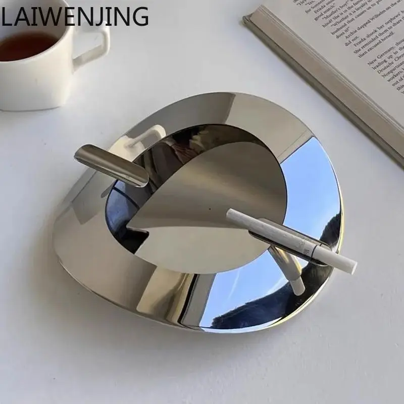 LYY  Nordic Creative Ornament Model Room Restaurant Nordic Stainless Steel Ashtray
