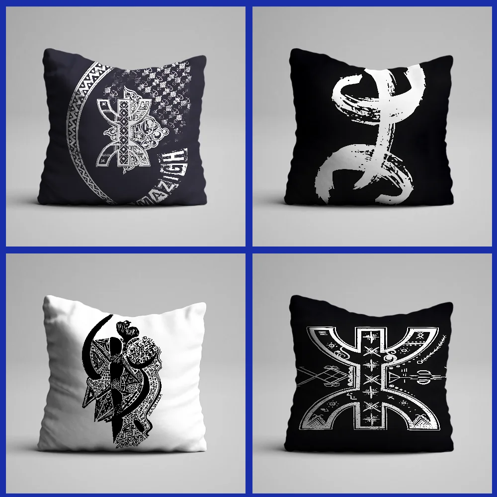 A-Amazigh B-Berber F-Flag Pillow Case Pillowcase Home Sofa Cushions Car Cushions Office Pillow