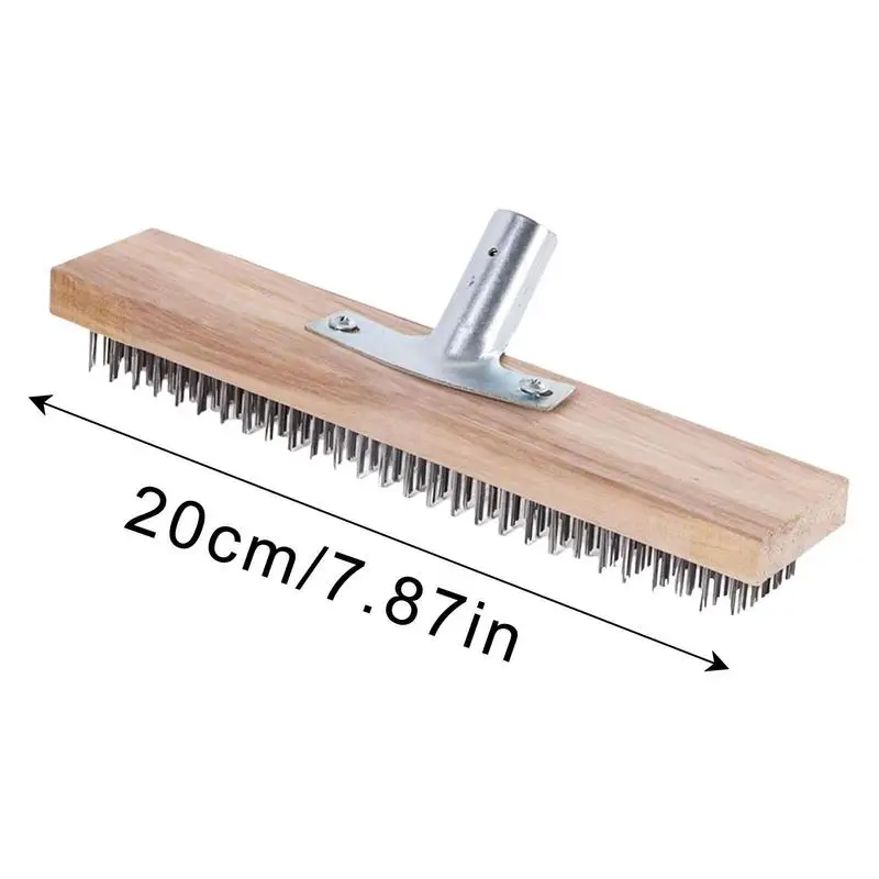 Steel Scrub Brush Widened Rustproof WeedMoss Metal Broom Portable Multifunctional Cleaning Tools Floor Garden Moss Cleaner