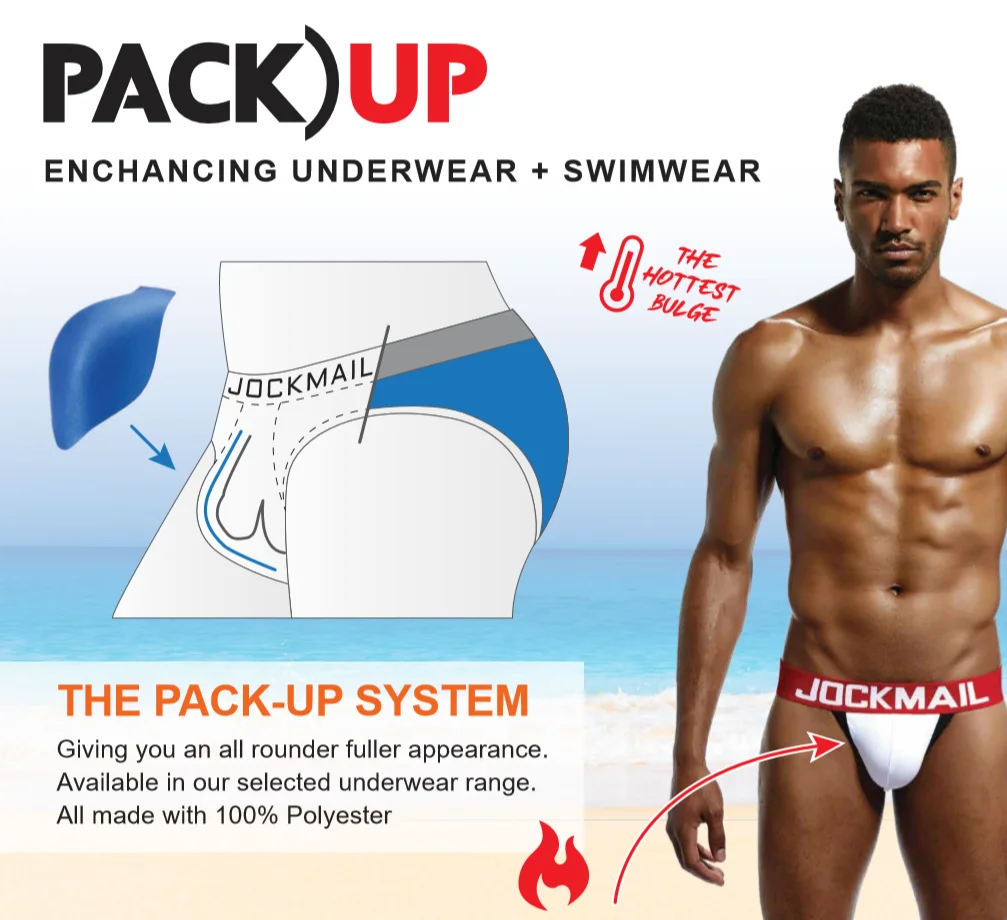 2PCS/Lot sexy Men Underwear push up cup padded enhancement Penis bulge enhancing pad for Briefs shorts Jockstraps Gay Underwear