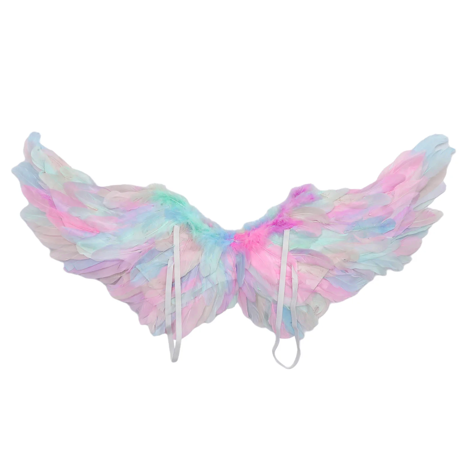 디럭스 요정 날개 세트 옹 브르 깃털 머리띠 마법의 글로우 지팡이 경량 스트랩 어린이 성인 코스프레 파티 사진 소품