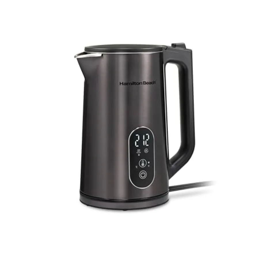 

Digital Temperature Control Electric Tea Kettle Hot Water Boiler and Heater 1.7L 5 Preset Modes + Keep Warm Fast Boil 1500 Watt