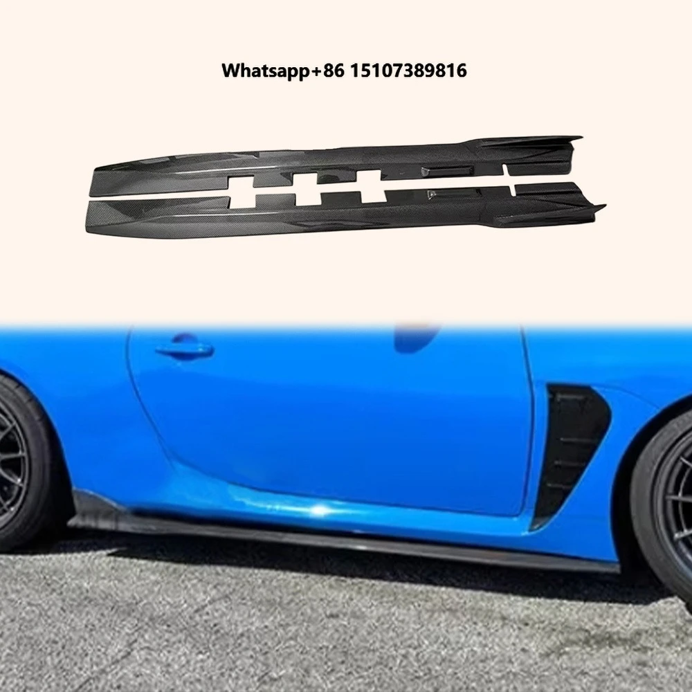 For GR86 ZN8 BRZ ZD8 21-24 2Dr Carbon AD Side Skirts Extensions Pair