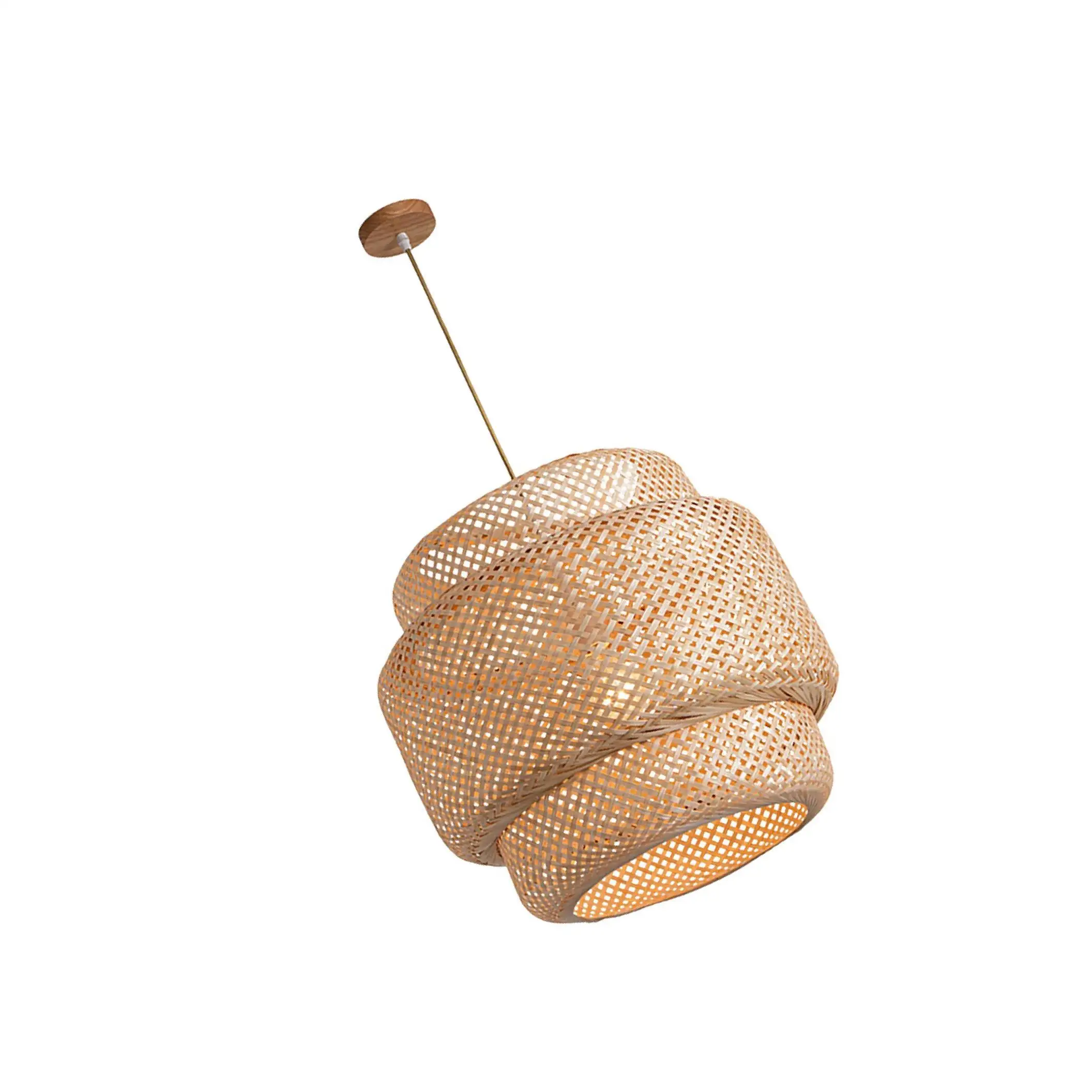 

Woven Bamboo Pendant Light Simple Lamp Retro Style Modern Design
