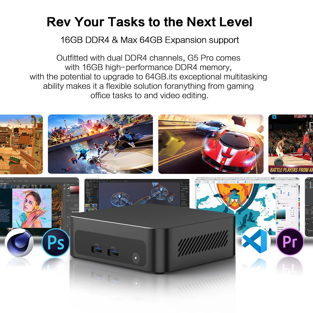 كمبيوتر صغير MLLSE G5 PRO AMD R7 5800H Windows 11 Pro AMD Ryzen7 16GB DDR4 RAM 512GB ROM WiFi 6 BT5.2 كمبيوتر مكتبي كمبيوتر صغير يعمل #3